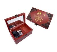 Boîte à Musique à Bijoux Pinocchio avec Miroir Boîte à Musique en Bois sculpté Boîte-Cadeau à Liquidation Jouez Lorsque Vous Souhaitez Une étoile, Mouvement argenté