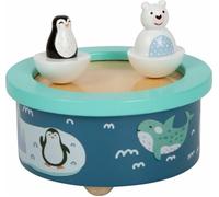 Small Foot Boîte à Musique Arctique en Bois, avec Figurines Amovibles, à remonter, à partir de 3 Ans, 11961