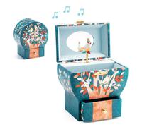 Djeco Boîte à musique et à bijoux Arbre Poétique – Bois, velours, 1 tiroir, dès 4 ans