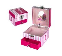 Boîte à musique avec danseuse et tiroir à bijoux