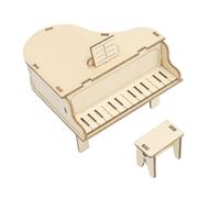 Boîte à musique avec puzzle 3D en bois, kit de bricolage, avec de