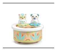 Boîte à musique babymusic baby blanc