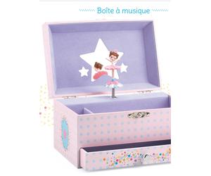 Boîte à musique ballerine en scène - multicolore TU