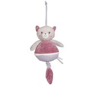 Boîte à musique bamboo - chat - 26 cm rose TU