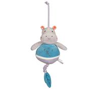 Boîte À Musique Bebe Bamboo - Hippopotame - 26 Cm Gris TU