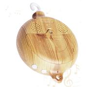 Boite a Musique Berceau, Afenau Mobile Musical lit Bébé Aspect Bois, Boîte à Musique électrique pour bébé avec 35 Mélodies, Sans Piles