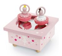 Trousselier Boîte à musique Ballerine en bois – Rose