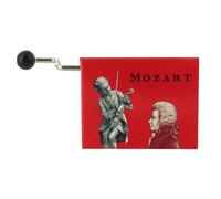 Boîte à musique / boîte musicale à manivelle avec mécanisme musical de 18 notes dans une boîte en carton illustré et ajouré - Une petite musique de nuit - Eine kleine Nachtmusik (Mozart)