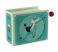 Boîte à musique/boîte musicale à manivelle en carton en forme de livre avec mécanisme musical de 18 notes (Réf: 1531) - Le lac des cygnes (P. I. Tchaïkovski)