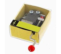 Boîte à musique/boîte musicale à manivenivelle avec mécanisme musical à manivelle de 18 notes dans une boîte en carton - Oh my darling, Clementine (H. S. Thompson)