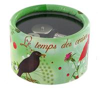 Boîte à musique / boîte musicale presse-papiers en carton décoré sur le thème de la mélodie "Le temps des cerises" avec mécanisme musical à ressort de 18 notes - Le temps des cerises (A. Renard)