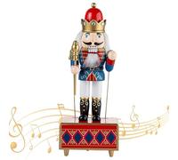 Boîte À Musique Casse Noisette, Boîte À Musique Casse Noisette en Bois À Remontage Mécanique, Ornement Décoratif De Noël pour Adolescents Adultes Amateurs D Artisanat Collectionneurs