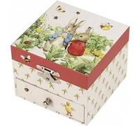 TROUSSELIER - Pierre Lapin - Peter Rabbit. - Boîte à Trésors & Bijoux Musicale - Idéal Cadeau Enfant - Musique Menuet de Mozart - Colori Fraise
