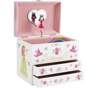 - Boîte À Musique De Rangement De Bijoux Pour Fille, Licorne À Paillettes, Avec 2 Tiroirs De Rangement - Mélodie Le The Beautiful Dreamer