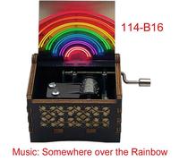 Boîte À Musique En Bois À Lancer Partout,Prend En Charge L'arc-En-Ciel,Cadeaux Musicaux Mignons Pour Enfants,Anniversaire,Décoration De La Maison Et Du Bureau - Type 114-B16