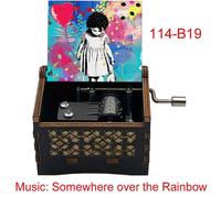 Boîte À Musique En Bois À Lancer Partout,Prend En Charge L'arc-En-Ciel,Cadeaux Musicaux Mignons Pour Enfants,Anniversaire,Décoration De La Maison Et Du Bureau - Type 114-B19