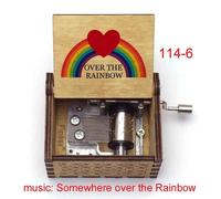 Boîte À Musique En Bois À Lancer Partout,Prend En Charge L'arc-En-Ciel,Cadeaux Musicaux Mignons Pour Enfants,Anniversaire,Décoration De La Maison Et Du Bureau - Type 114-6