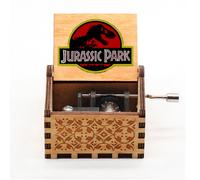 Boîte À Musique En Bois À Manivelle Pour Halloween,Décor De Mariage,Cadeau Idéal Pour Ixde Noël - Type Jurassic Park 02