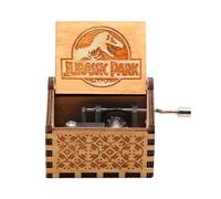 Boîte À Musique En Bois À Manivelle Pour Halloween,Décor De Mariage,Cadeau Idéal Pour Ixde Noël - Type Jurassic Park 04