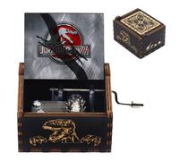 Boîte À Musique En Bois À Manivelle Pour Halloween,Décor De Mariage,Cadeau Idéal Pour Ixde Noël - Type Jurassic Park 03