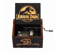 Boîte À Musique En Bois À Manivelle Pour Halloween,Décor De Mariage,Cadeau Idéal Pour Ixde Noël - Type Jurassic Park 01