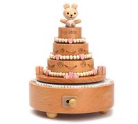 Boîte à Musique en Bois - Château mécanique Danseur de Ballet | Décoration de Bureau pour la décoration de la Maison, Noël, Anniversaire, fête des, Jouet Cadeau, C : gâteau, Refer to