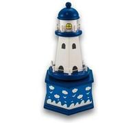 Boite à musique en bois en forme de phare de 21 cm de haut G