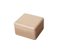 Boîte à musique en bois faite à la main, accessoire de bureau unique pour améliorer l'atmosphère de votre espace de vie (beige)