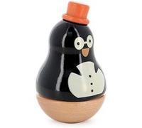 Boîte à musique en bois massif « Boizoos » - René le pingouin - Au clair de la lune - H 14 × D 8,5 cm