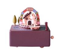 Boîte à musique en bois, petite boîte à musique - l'excellente artisanat de la boîte de musique améliorera encore votre cadeau. Sa mélodie amusante est une fête d'anniversaire, une boîte de musique Br