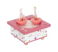 Boîte à musique en bois Sophie la Girafe Trousselier Rose G