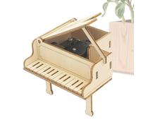 Boîte À Musique En Forme De Piano,Instrument De Construction Mécanique DIY - Kit de Boîte à Musique Esthétique,Pour De 7 À 14 Ans, Garçons, Famille, Femmes, Hommes, Amis, École, Salle De Classe, Anniv