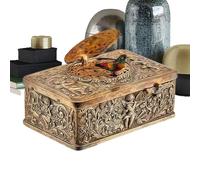 Boîte à musique en forme d'oiseau - Ornement en relief, décoration de table | Design automate mécanique rétro, illustration en relief 3D, décoration d'oiseau chantant pour collectionneurs et amateurs