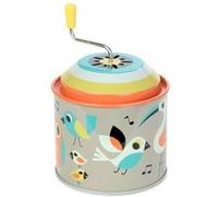 Boîte à musique en métal oiseaux Multicolore G