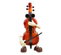 Boîte à musique en violoncelle à mouvement manuel - Décoration de table vintage pour anniversaire, Saint-Valentin, Noël, Nouvel An