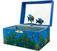 Boite a Musique Enfant - Boite a Bijoux et Tresors Musicale Chat Lutin Petit Pois - Cadeau de naissance - Le Printemps de Vivaldi