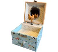Boite a Musique Enfant - Boite a Bijoux et Tresors Musicale Chat Lutin Petit Pois - Cadeau de naissance - Le Printemps de Vivaldi