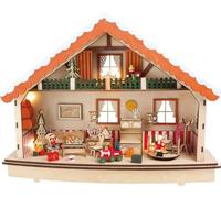 Boîte À Musique Et Lampe En Bois "Maisonnette