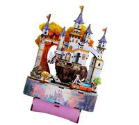 Boîte à musique faite à la main pour Halloween, décoration de fête, artisanat en bois pour projets de vacances et cadeaux sur le thème d'Halloween