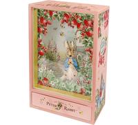 Boite a Musique Fille Peter Rabbit. Pierre Lapin - Boîte à Bijoux Musicale - Idéal Cadeau Fille - Musique La Vie En Rose - Cadeau Anniversaire Naissance Bapteme