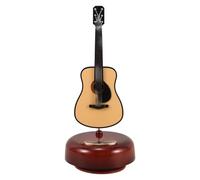 Boîte à Musique Guitare Décorative en Abs, Modèle Créatif à Remonter | Ornement Musical Miniature, Style Vintage Unique, pour Maison et Bureau