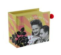 Boîte À Musique La Vie En Rose - Lutece Creations - Carton En Forme De Livre - Mécanisme Musical 18 Notes