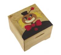 Boîte À Musique - Lutece Creations - Berceuse De Brahms - Marqueterie Clown - 18 Notes
