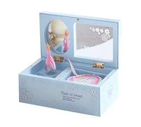 Boite a Musique Machine à Musique Creative Ballet Girl Boîte À Musique Rotative avec Tiroir Coulissant Boîte À Musique Boîte De Rangement pour Bijoux pour Filles Cadeau Musical(Blue)