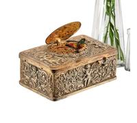 Boîte à Musique Mécanique - Automate Oiseau Chanteur à Remontoir , Boîte Décorative Artisanale avec Mouvement Réaliste | Idéale pour le Salon, la Table, l’Étagère, les Casiers et les Bibliothèques