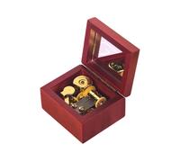 Boîte À Musique Mécanique En Bois Avec Miroir,Artisanat Rosfrederick Rouge,Fzlake,Vous Êtes Mon Phare,Il Était Une Fois,Cadeau De Noël De Décembre - Type My Heart Will Go On