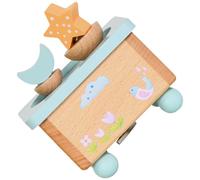 Boîte à Musique Mécanique en Bois Motifs Lune et Étoiles, Design Sculpté | Musique Apaisante, Présent Prêt à Offrir, Décor Vintage pour Garçon Fille et Nouvelles Familles, Usage Table ou Étagère