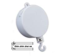 Boîte À Musique / Mécanisme Musical Pour Mobile - Lutece Creations - Chim Chim Cher-Ee - 18 Notes - Blanc