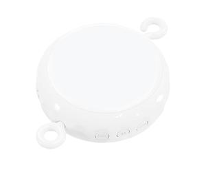 Boîte à musique mobile pour enfant - 12,7 cm - Portable - Machine sonore apaisante pour chambre d'enfant - Lecteur rotatif à 24 chansons avec volume réglable et crochet à 360° pour dormir