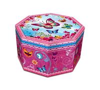 Boîte à musique octogonale avec papillons - Pecoware Casket, un accessoire de chambre magique qui apporte joie et harmonie. Un cadeau idéal pour les petits rêveurs